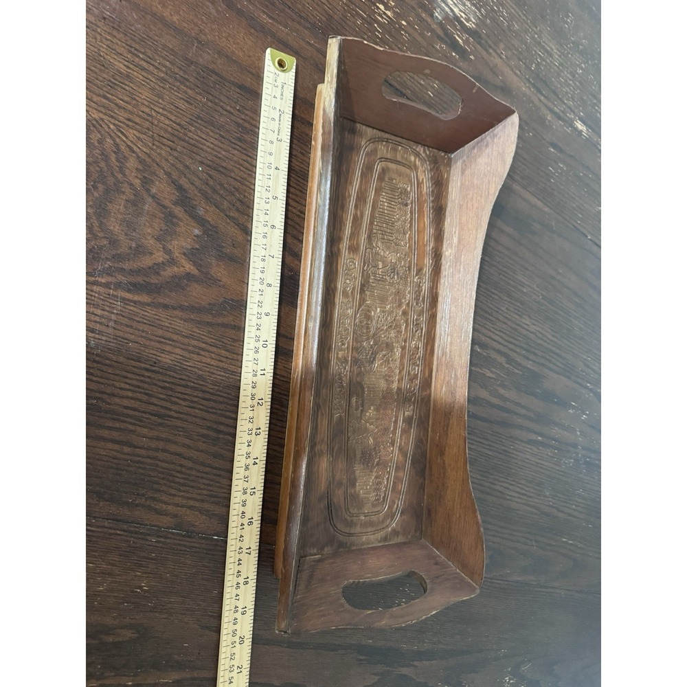 Vintage Wood Wall Shelf Bread Board Kitchen Decor Give Us This Day Cottagecore - Picture 4 of 7